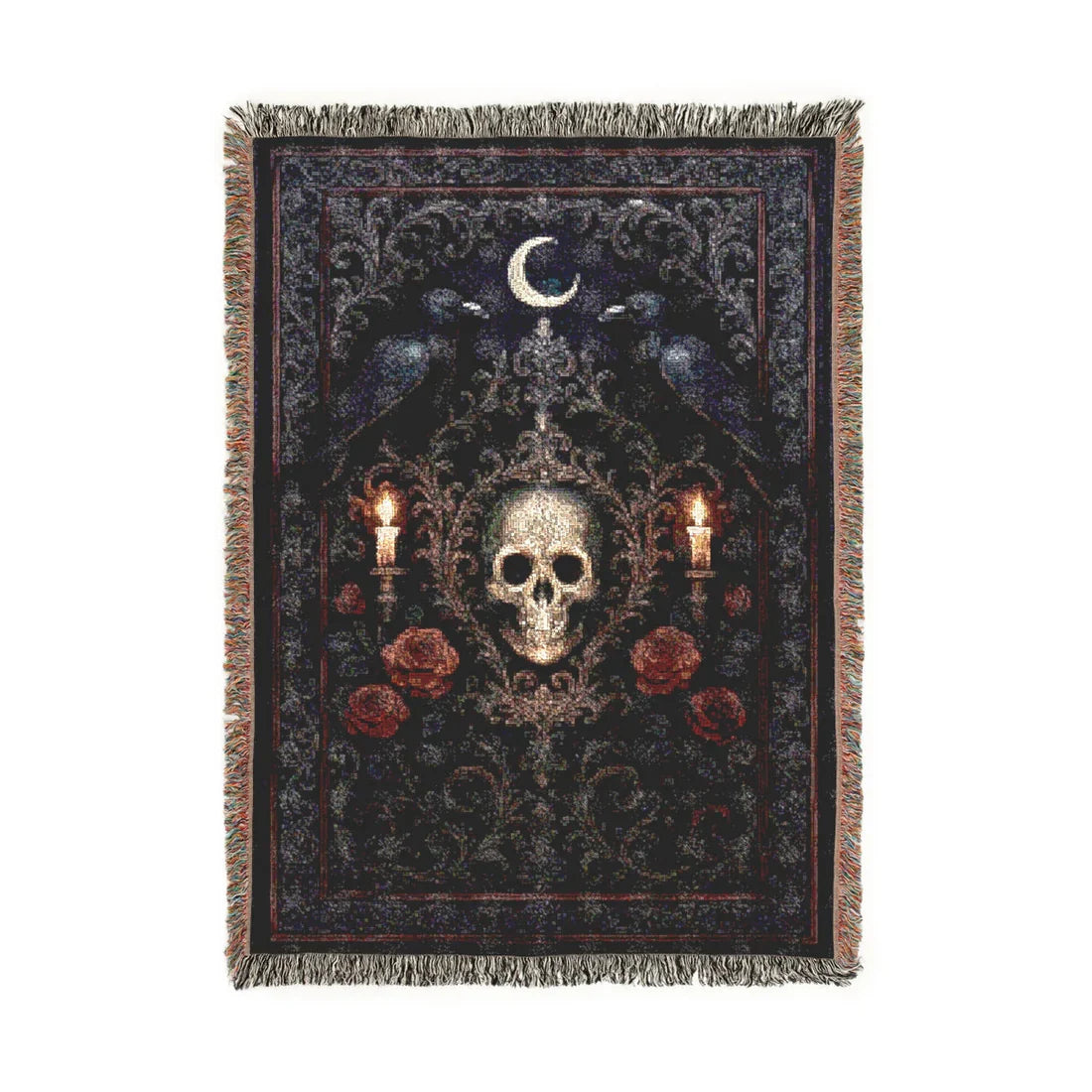 Morvella™ Midnight Rose Blanket