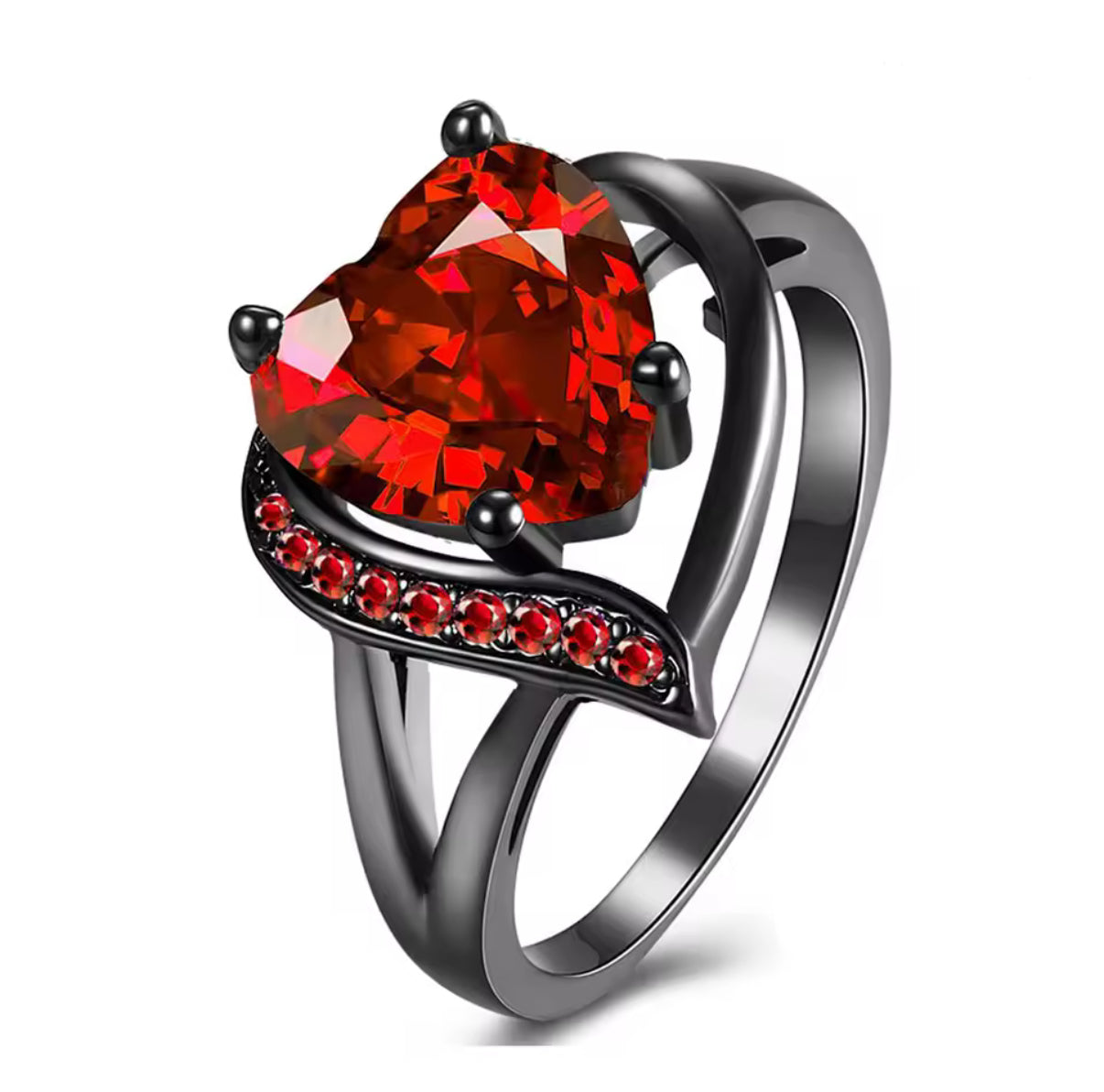 Morvella™ Eternal Bond Couple Rings - Red
