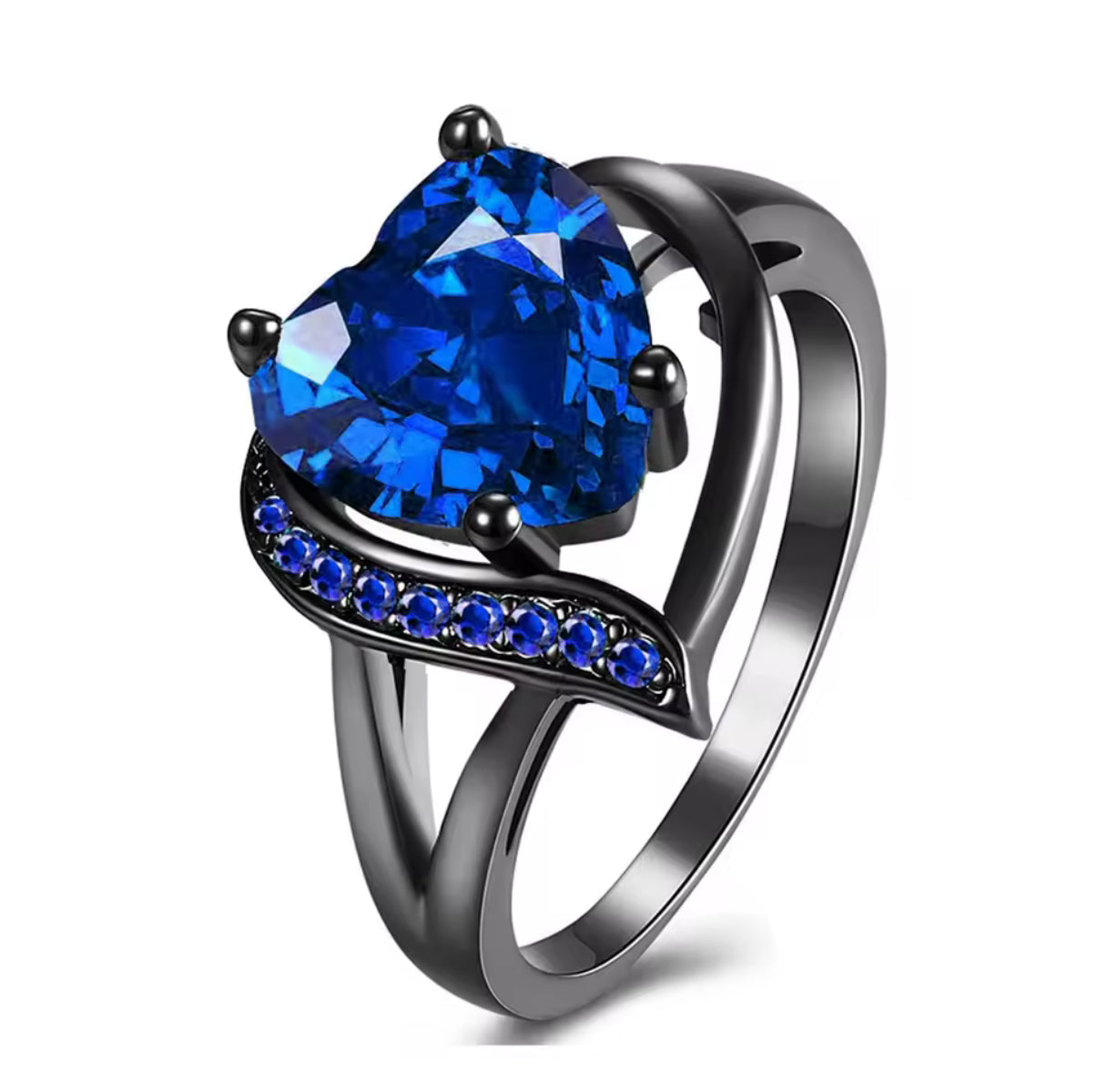 Morvella™ Eternal Bond Couple Rings - Blue