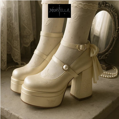 Morvella™ Nocturne Waltz - Satin Mary Janes