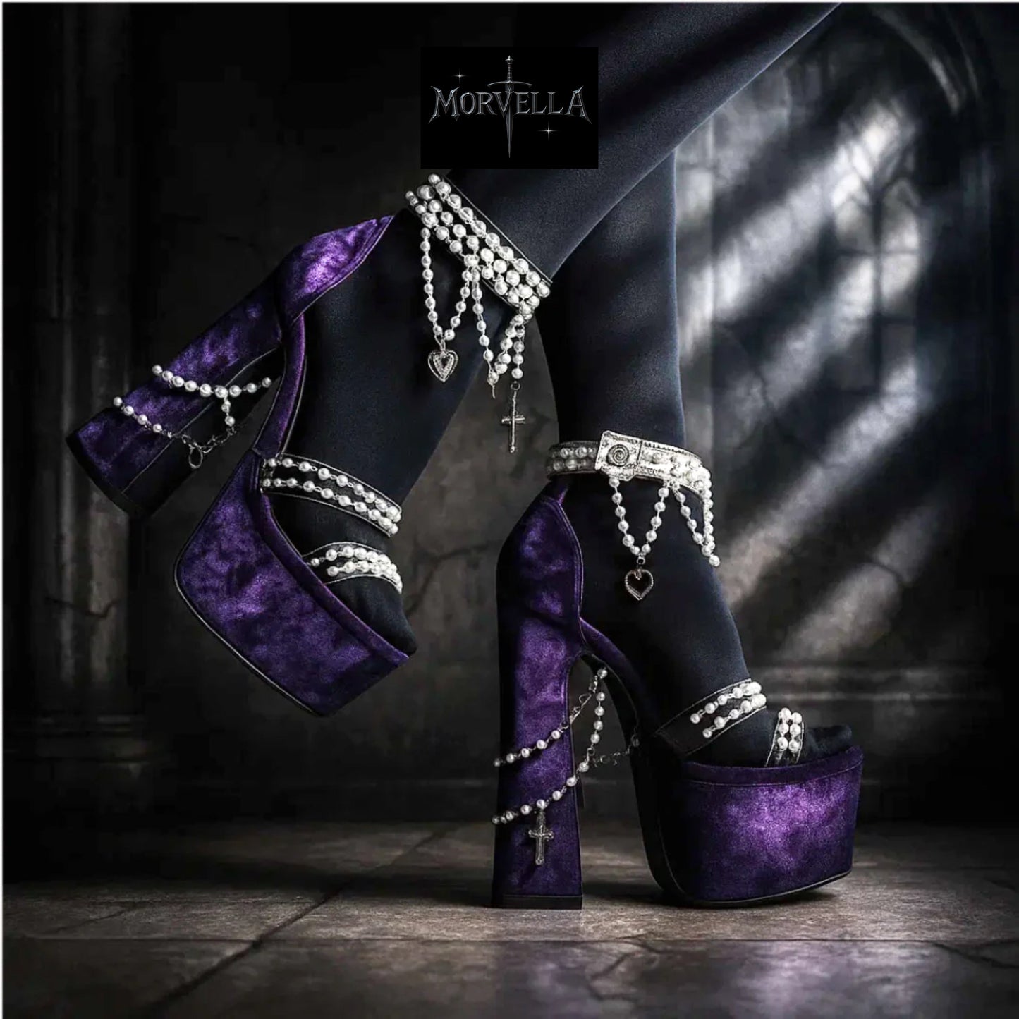 Morvella™ Nocturne Doll High Heels