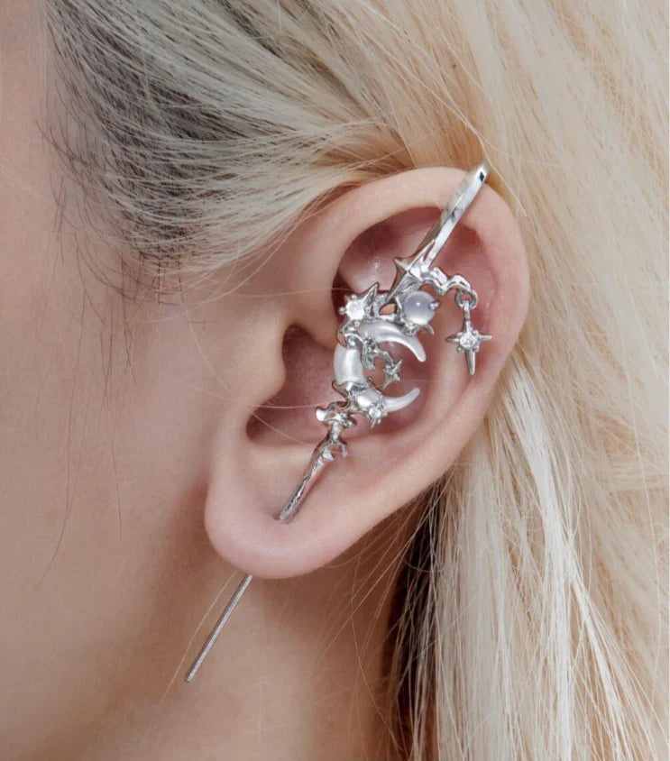 Morvella™ Mythic Moon Needle Earrings