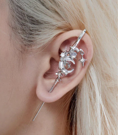 Morvella™ Mythic Moon Needle Earrings